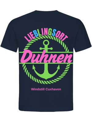 T-Shirt Normal Lieblingsort Duhnen grün Unisex