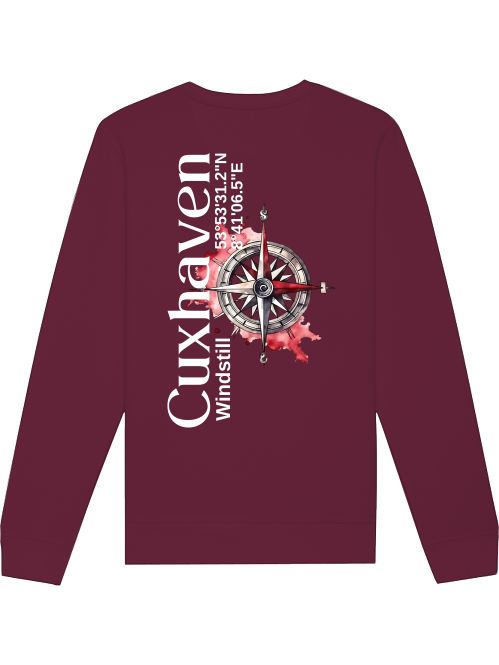 Sweatshirt Cuxhaven Roter Kompass Unisex