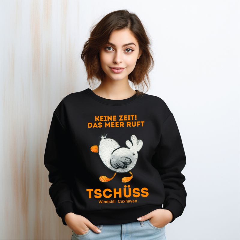 Sweatshirt Möwe Tschüss Unisex