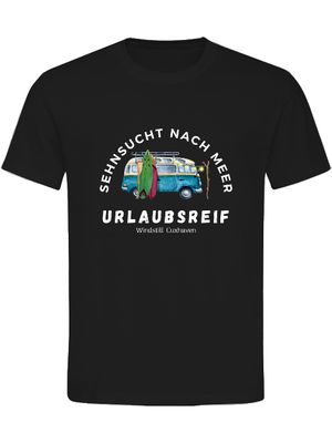 T-Shirt Normal Fit Urlaubsreif Cuxhaven Unisex
