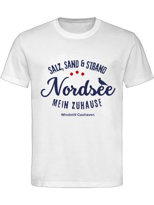 T-Shirt Normal Fit Nordsee Mein Zuhause Unisex