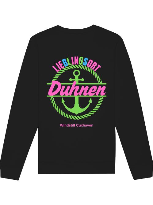 Sweatshirt Lieblingsort Duhnen grün Unisex