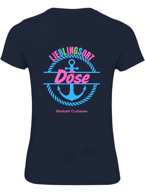 T-Shirt Slim Fit Lieblingsort Döse blau
