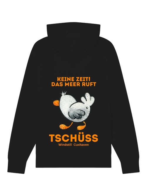 Premium Bio Hoodie Möwe Tschüss Unisex