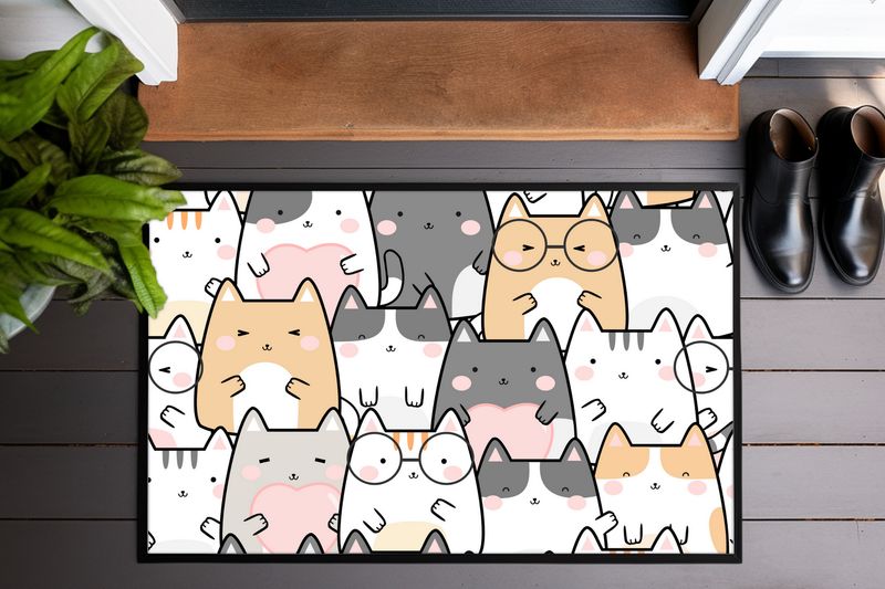 Fußmatte Katzen