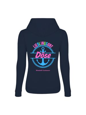 Frauen Hoodie Lieblingsort Döse blau