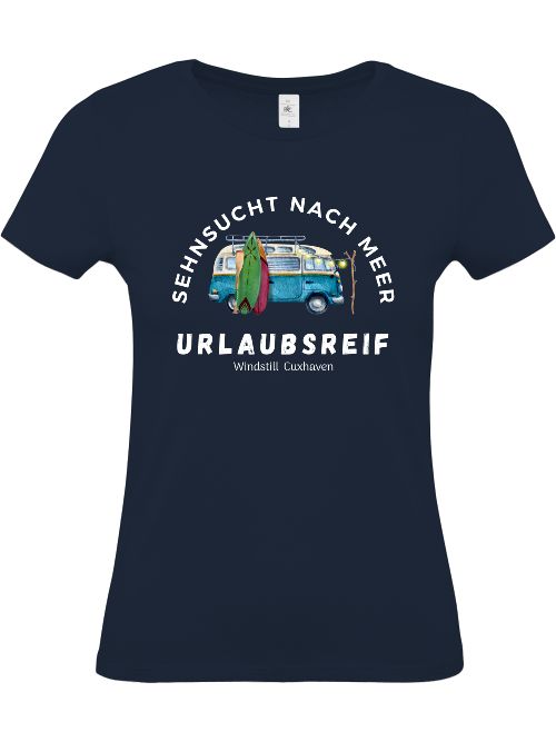 T-Shirt Slim Fit Urlaubsreif Cuxhaven