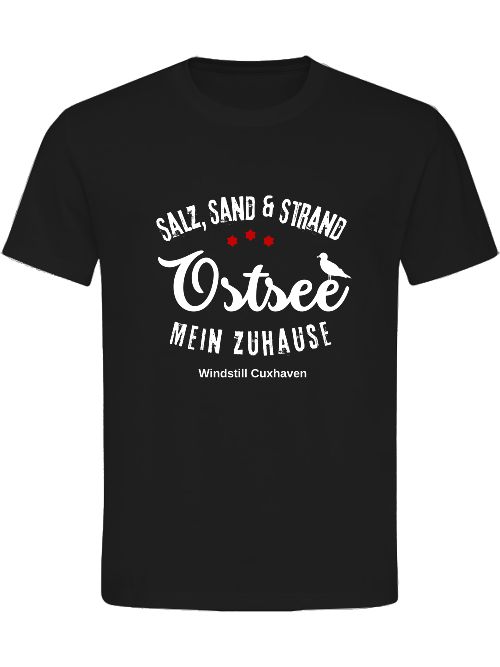 T-Shirt Normal Fit Ostsee Mein Zuhause Unisex