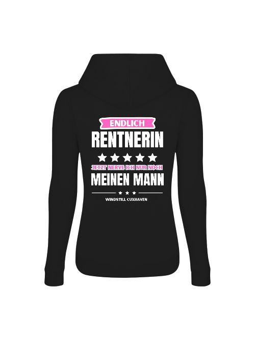 Frauen Hoodie Endlich Rentnerin
