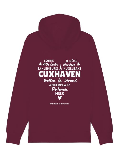 Hoodiejacke Cuxhaven Herz Unisex