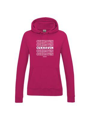 Frauen Hoodie Cuxhaven dupliziert