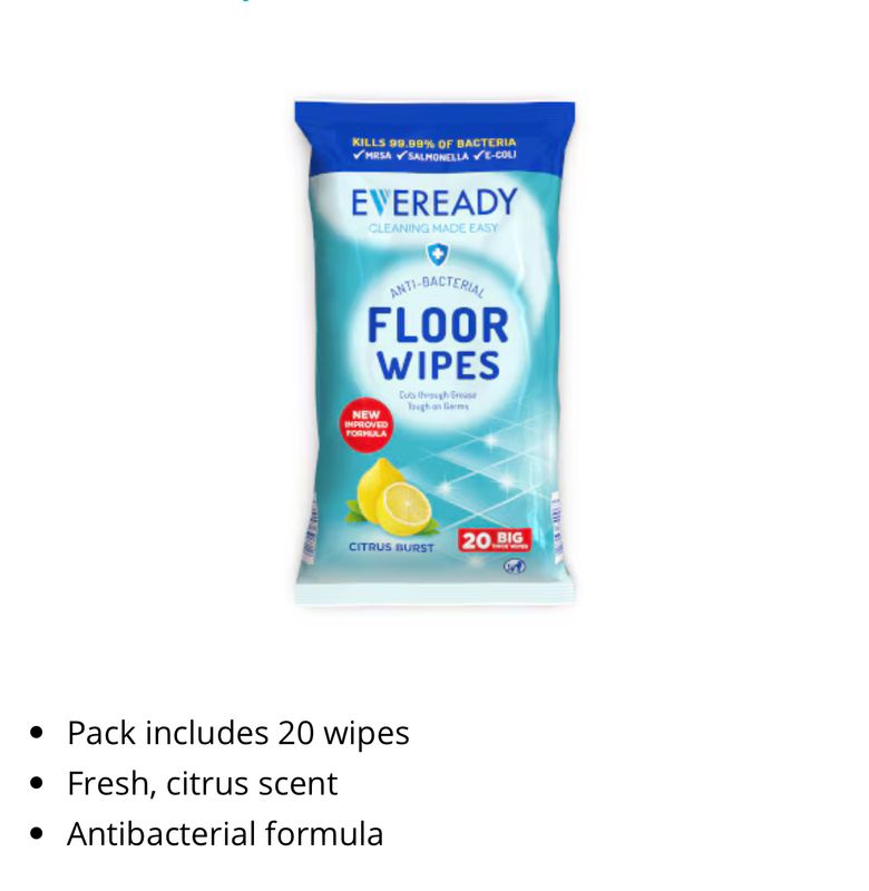 Floor wipes