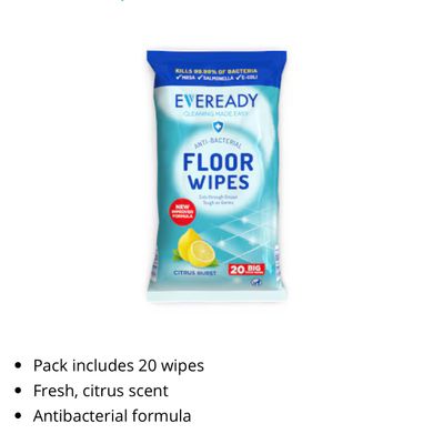 Floor wipes