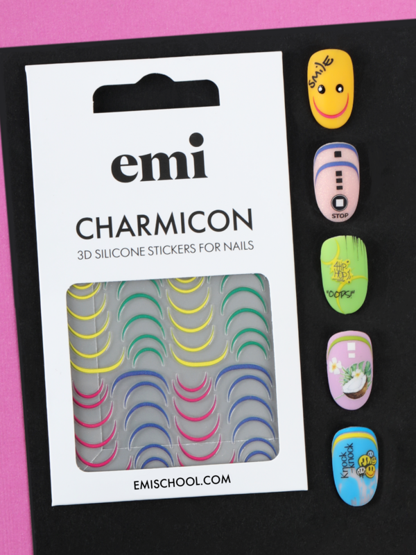 Charmicon 3D Silicone Stickers #205 Bright Lunula