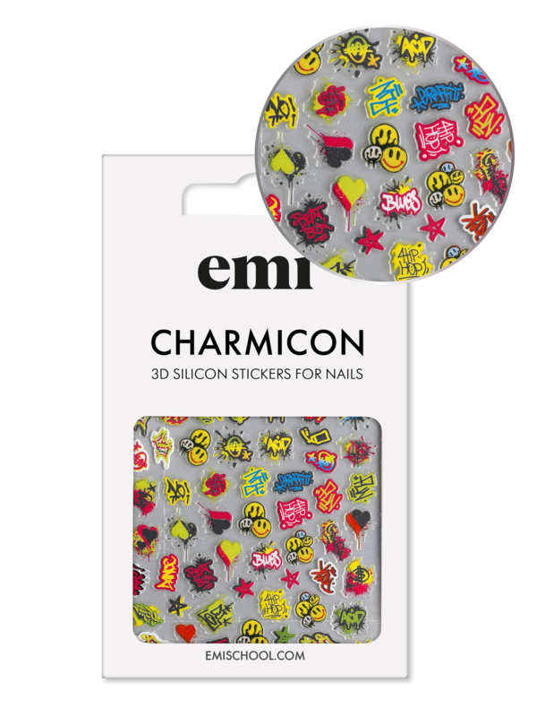 Charmicon 3D Silicone Stickers #204 Graffiti