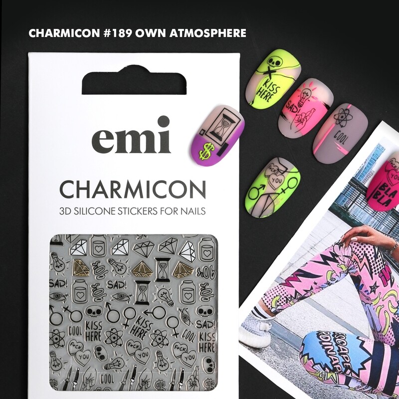 Charmicon 3D Silicone Stickers #189 Own Atmosphere