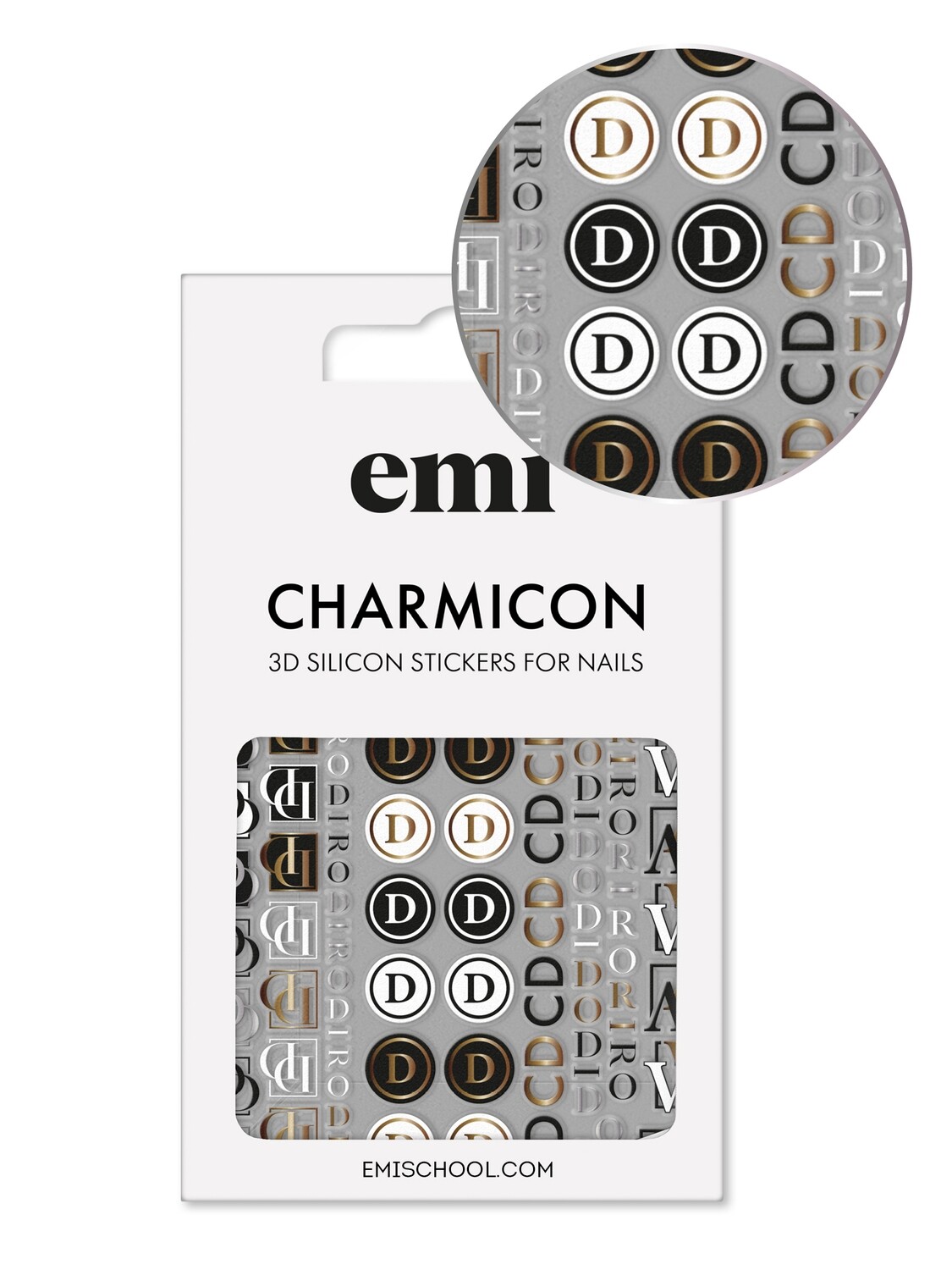 Charmicon 3D Silicone Stickers #186 Logomania