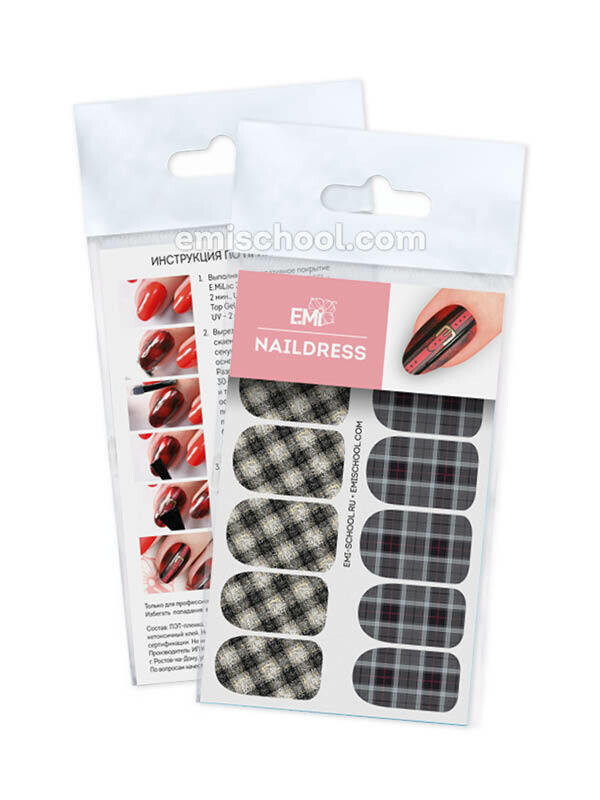 Naildress Slider Design #48 Check Pattern