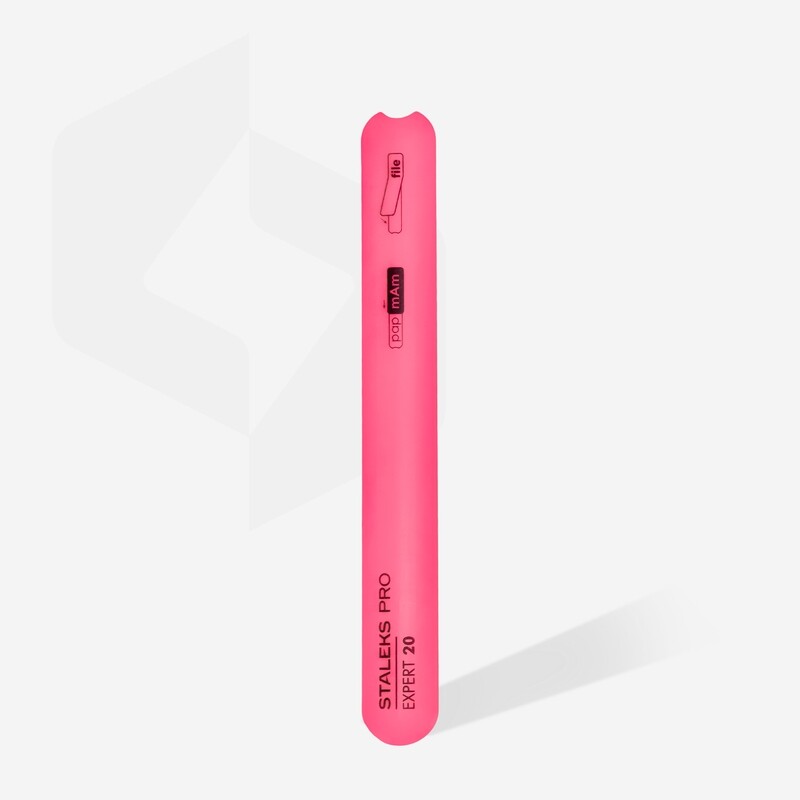 Straight beveled plastic base for nail file EXPERT