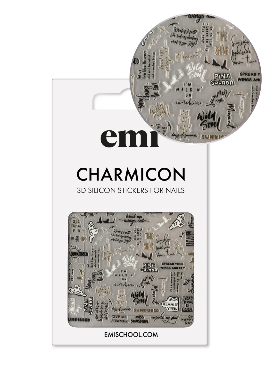 Charmicon 3D Silicone Stickers #234 Summer day