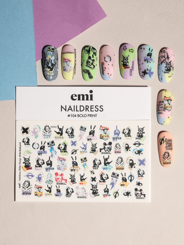 Naildress Slider Design #104 Cheeky Print