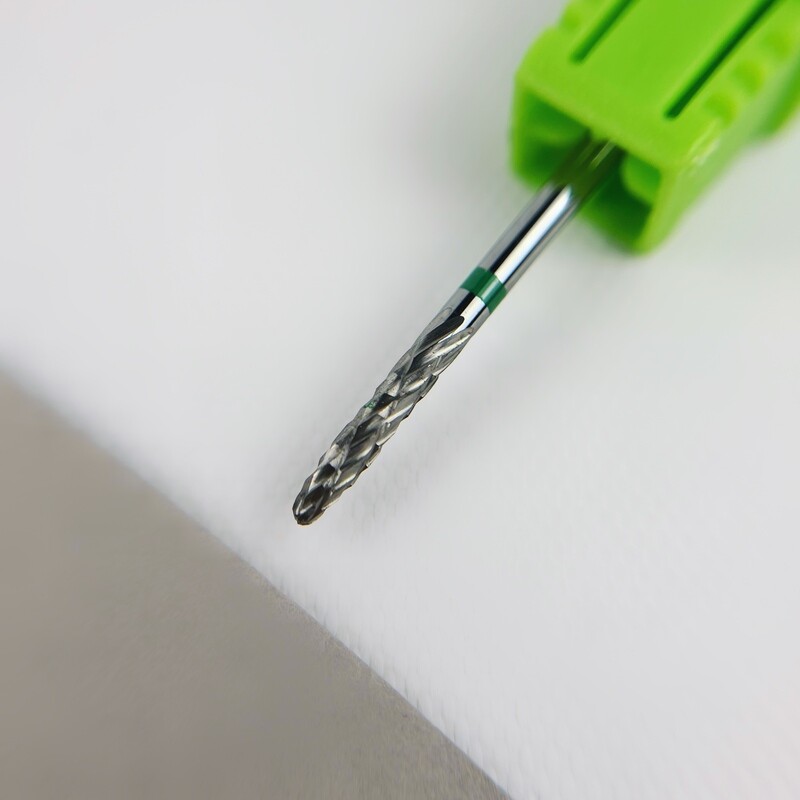 Φρέζα καρβιδίου, Φλόγα, 2,5 mm, Πράσινος κρίκος