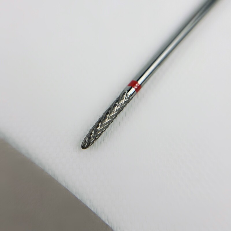 Φρέζα καρβιδίου, Φλόγα, 2,7 mm, Κόκκινος κρίκος