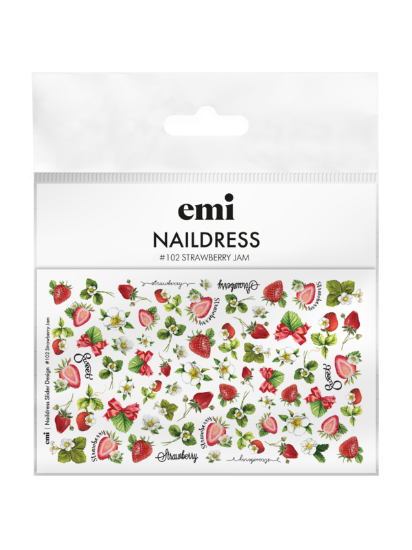 Naildress Slider Design #102 Strawberry Jam