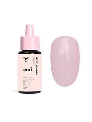 Soft Pink LED Gel in bottle, 30 ml.