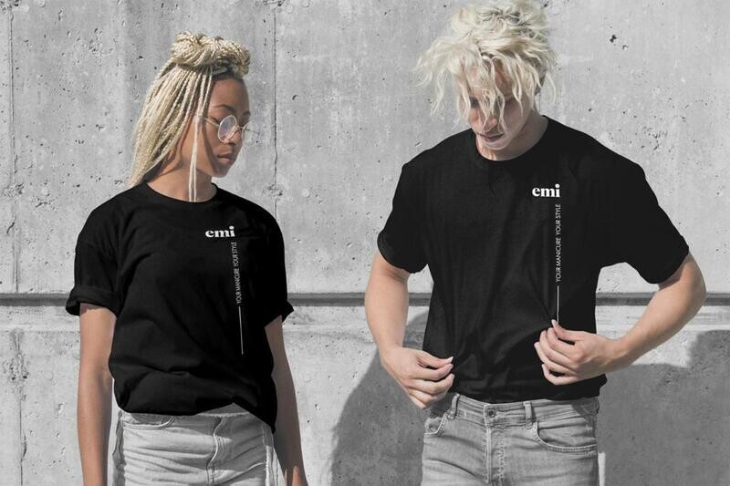 T-shirt black EMI, S