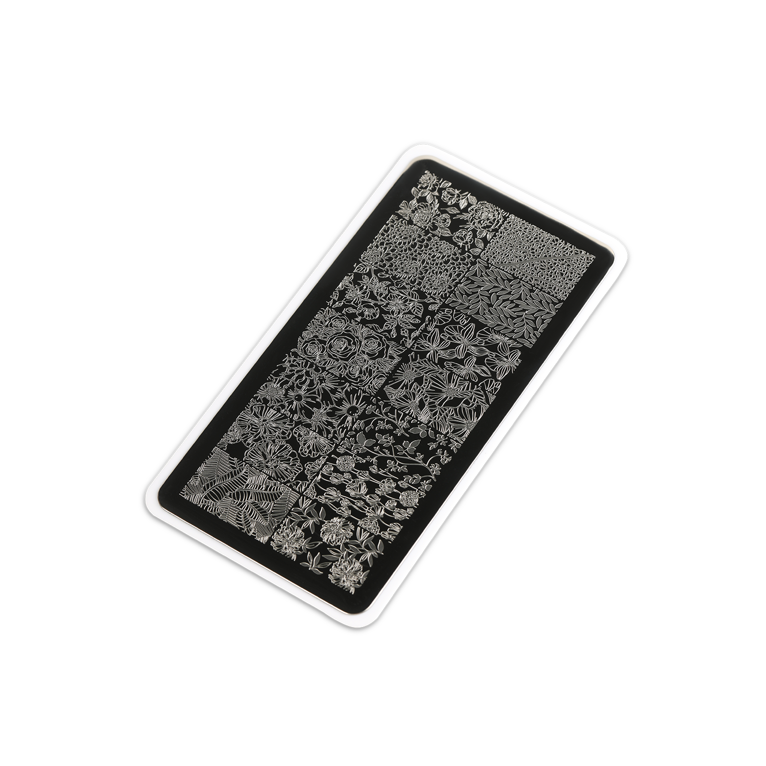 Stamping plate #12 Flower Garden