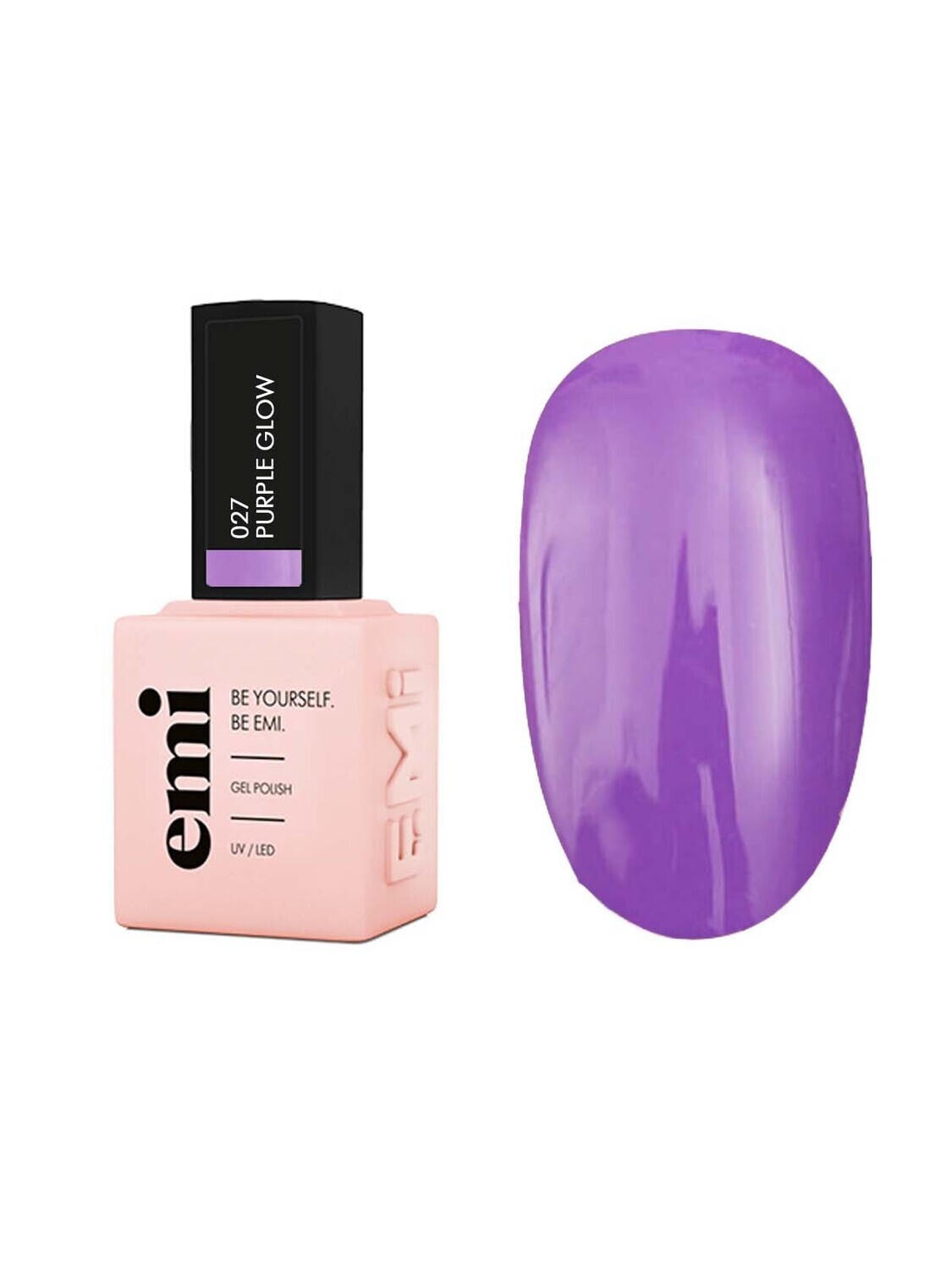 E.MiLac Purple Glow #027, 9 ml.