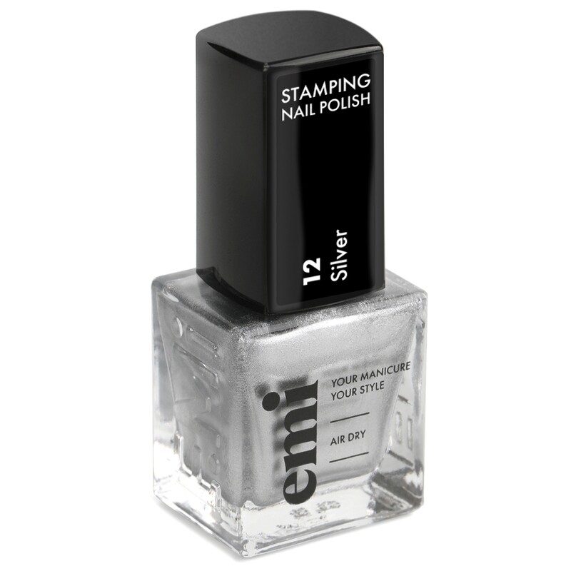 Nail Polish for Stamping #12 Silver, 9 ml.