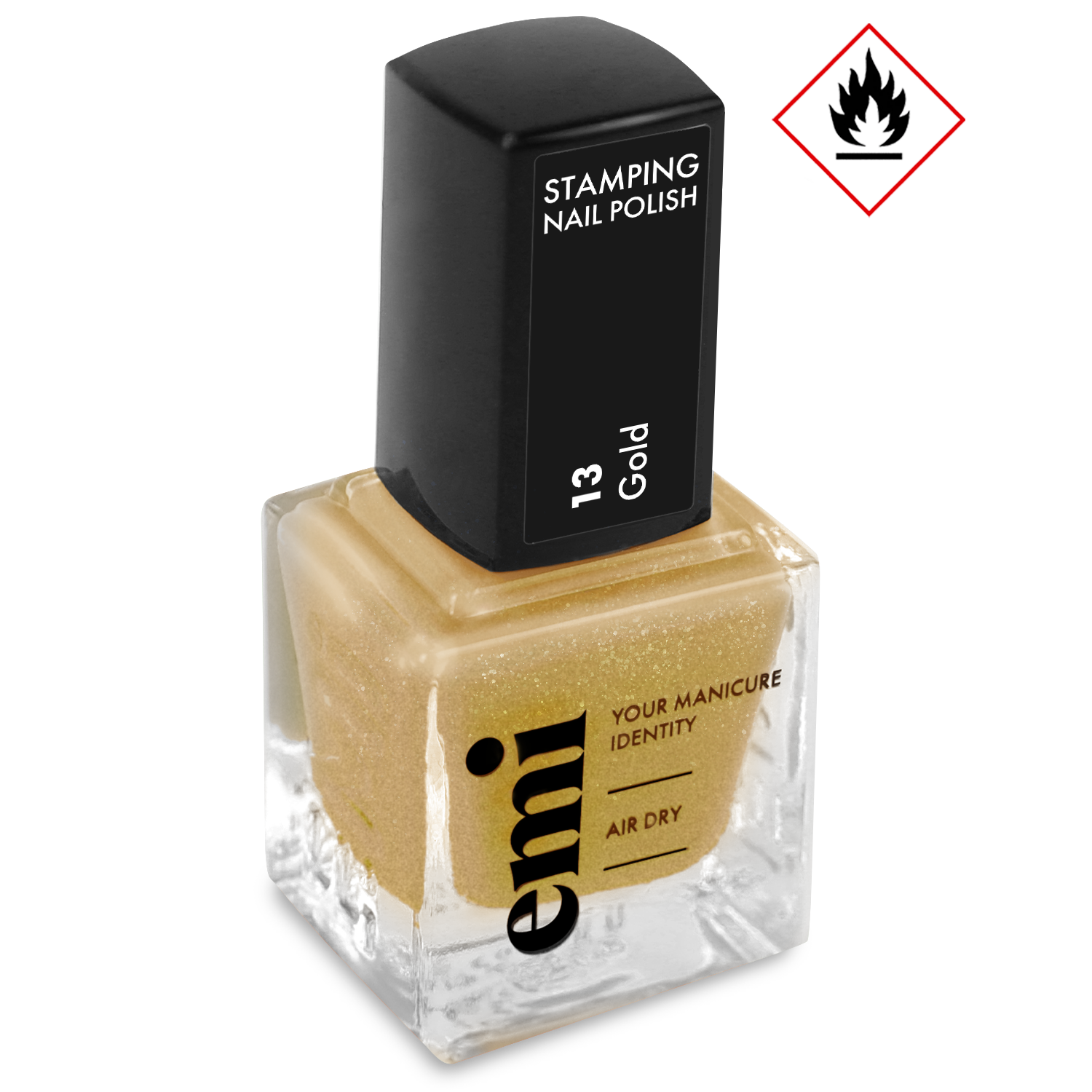 Nail Polish for Stamping #13 Gold, 9 ml.