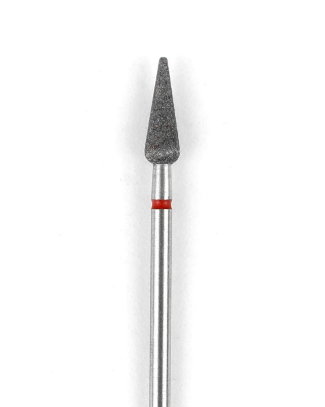 Rounded Cone-shaped Diamond Coated Rotary File, 4 mm, Fine abrasiveness