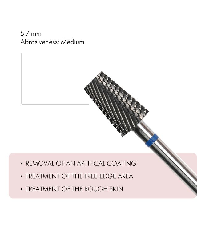 Frustum-shaped Carbide Rotary File, 5,7 mm, Medium abrasiveness