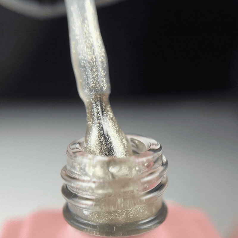 E.MiLac Champagne Top Gel, 9 ml.