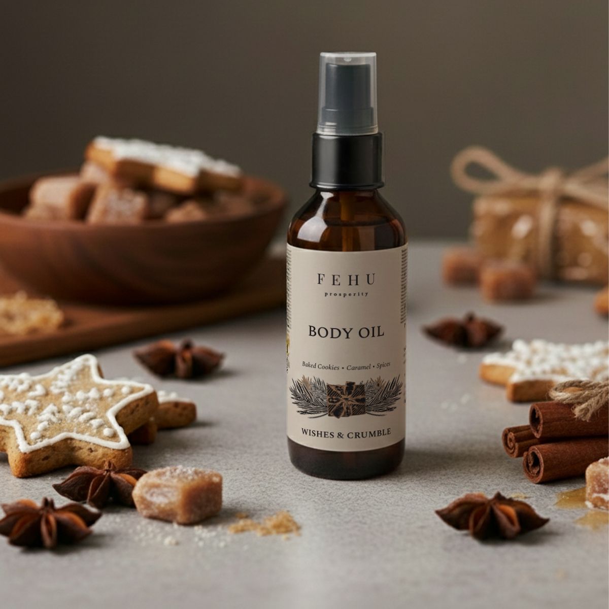 Body Oil Wishes &amp; Crumble, 100 ml.