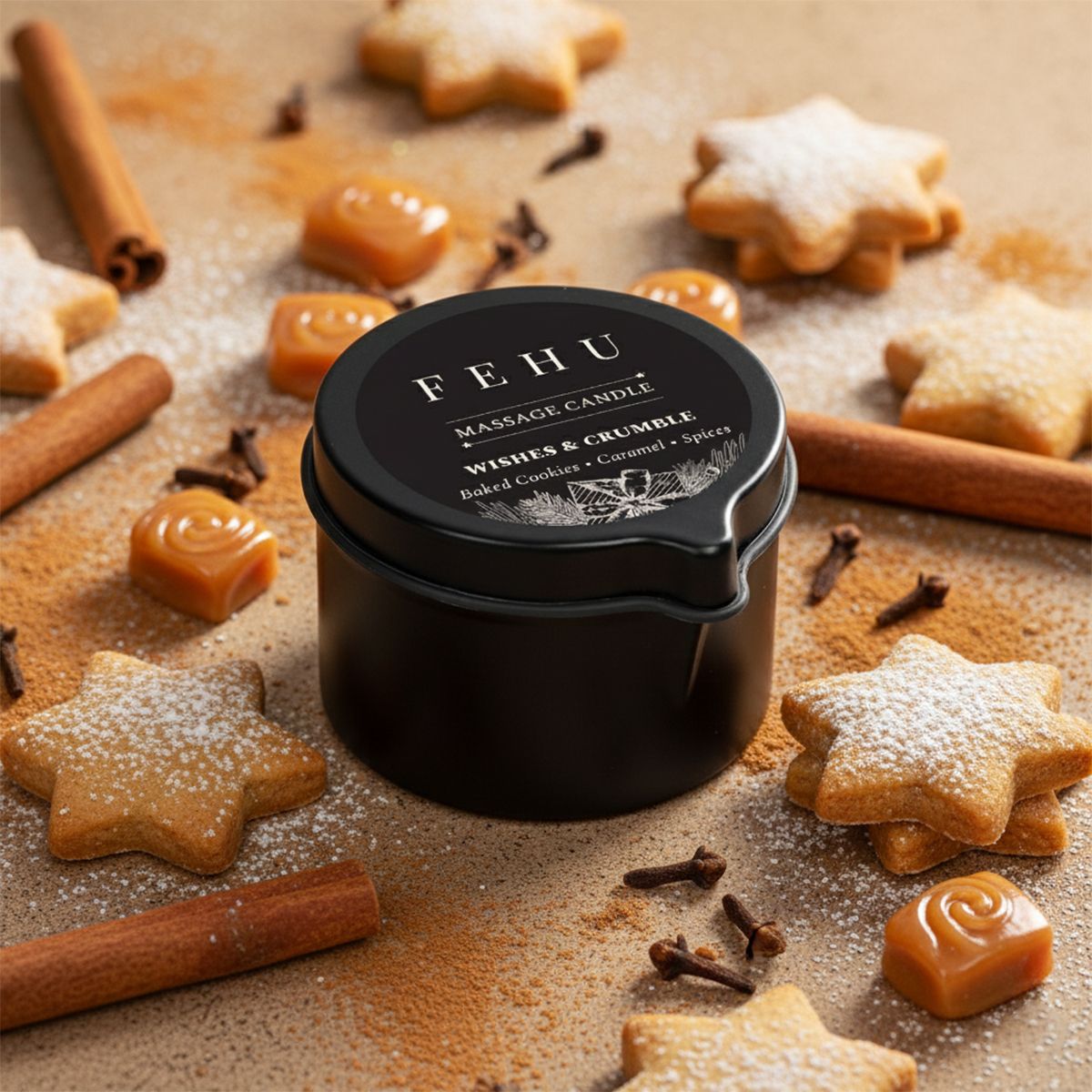 Massage Candle Wishes &amp; Crumble, 30g