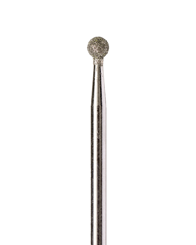 Ball-Shaped Diamond Coated Rotary File, 3 mm, Medium abrasiveness