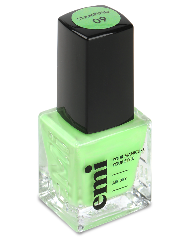 Nail Polish for Stamping Light Green #9, 9 ml.