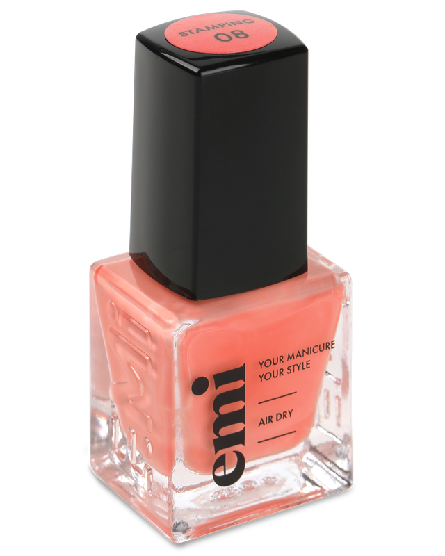 Nail Polish for Stamping Peach #8, 9 ml.