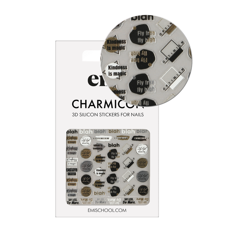 Charmicon 3D Silicone Stickers #242 Dreamy phrases