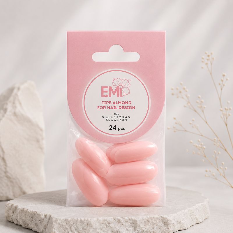Pink Tips Almond
