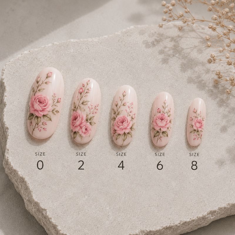Pink Tips Oval, 24 pcs