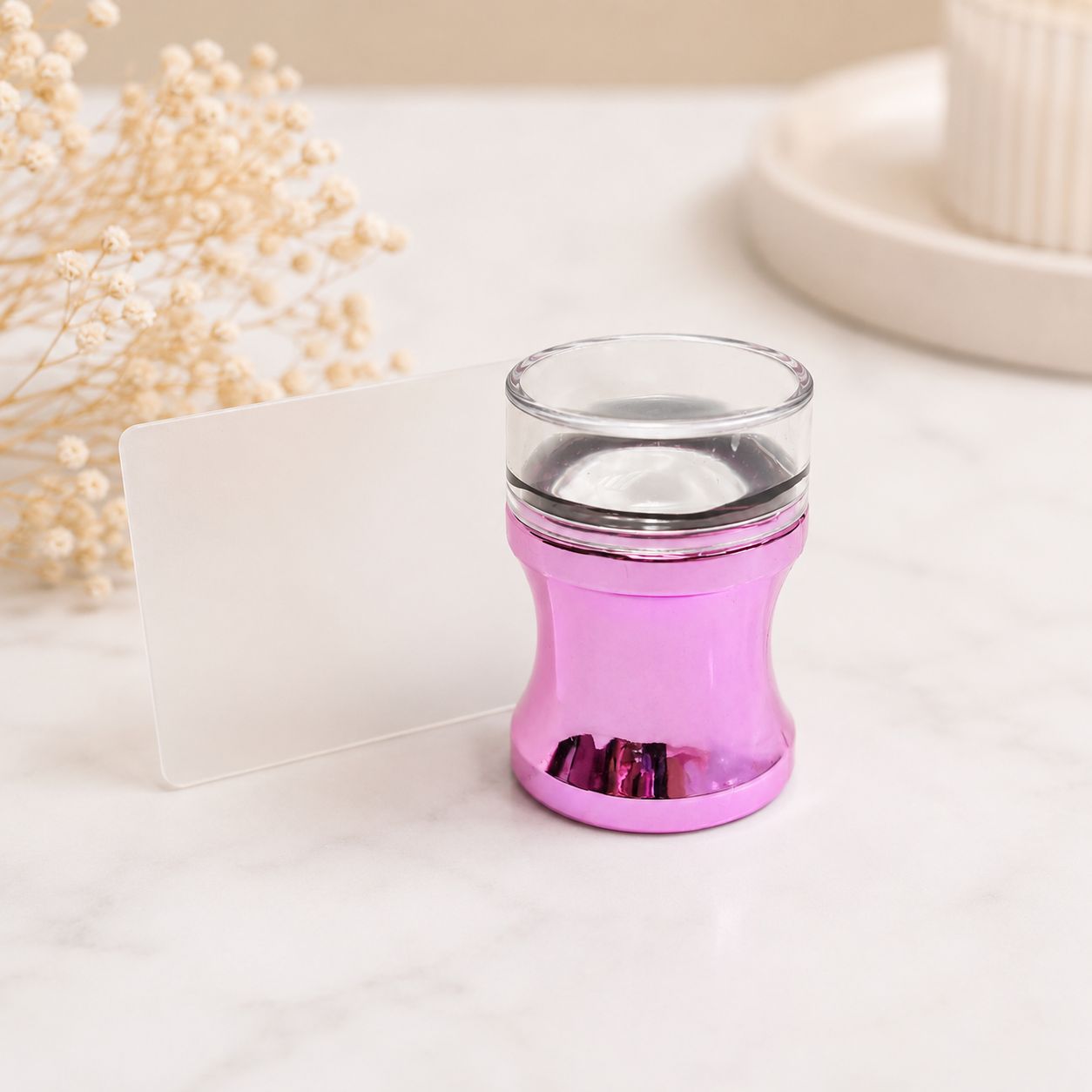 Nail stamper Pink (big) with scraper