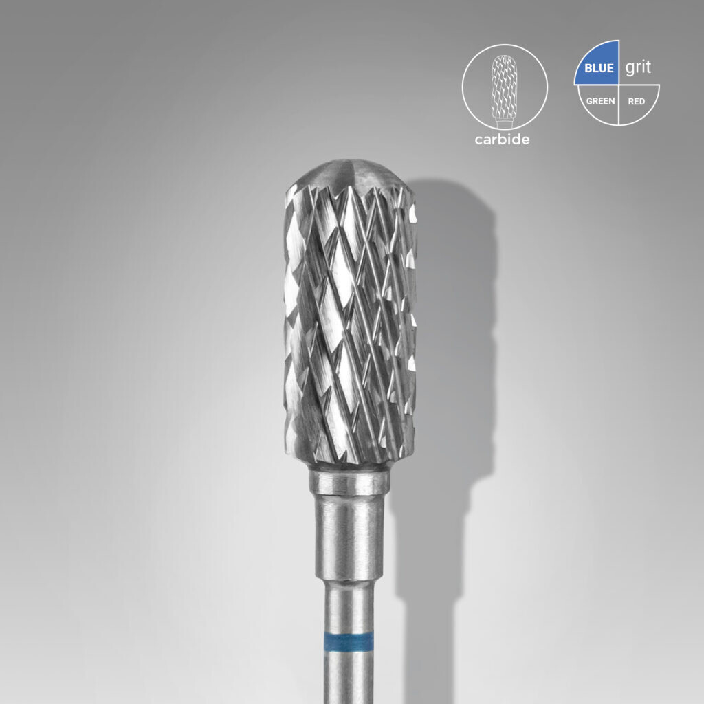 Carbide nail drill bit safe rounded cylinder blue EXPERT head diameter 6 mm/ working part 14 mm