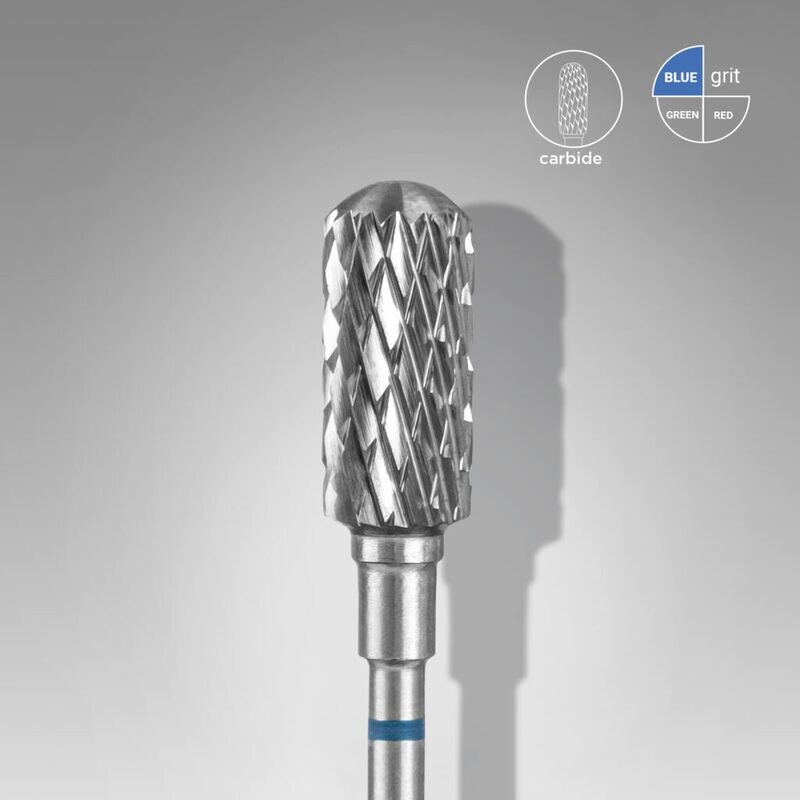 Carbide nail drill bit safe rounded cylinder blue EXPERT head diameter 6 mm/ working part 14 mm