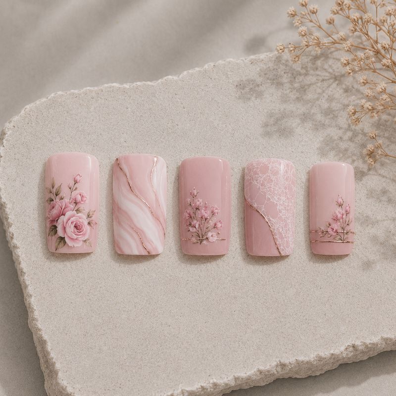 Pink Tips for Nail Design (training)