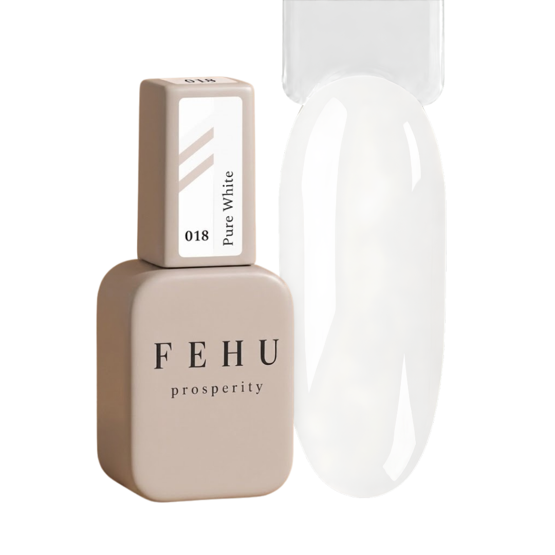 Gel Polish #018 Pure White, 12 ml.